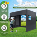 13Ft Inflatable Golf Simulator Enclosure Indoor/Outdoor Golf Practice Swing Tent with Projection Screen for All Skills